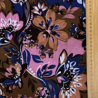 Jerse trening Flowers Mici brown digital print