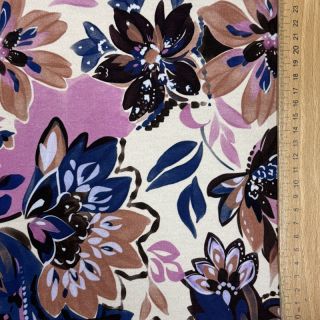 Jerse trening Flowers Mici ecru digital print