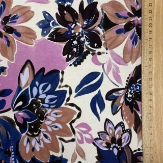 Jerse trening Flowers Mici ecru digital print