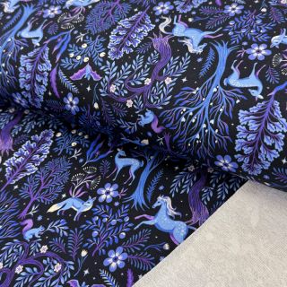 Jerse trening Forest animals navy digital print