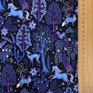 Jerse trening Forest animals navy digital print