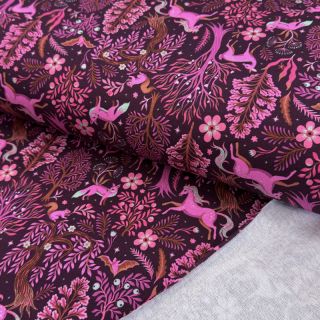 Jerse trening Forest animals bordeaux digital print