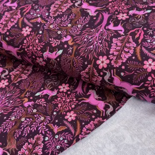Jerse trening Forest animals bordeaux digital print