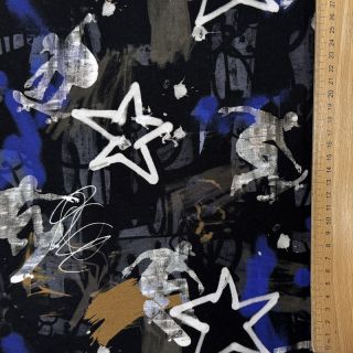 Jerse trening Graffiti black digital print