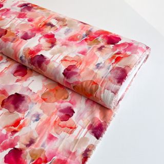 Viscoză ROSELLA STRETCH Abstract pink digital print