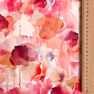 Viscoză ROSELLA STRETCH Abstract pink digital print