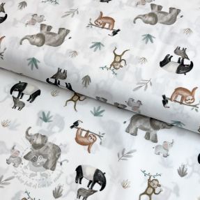 Țesătură din bumbac Safari off white digital print