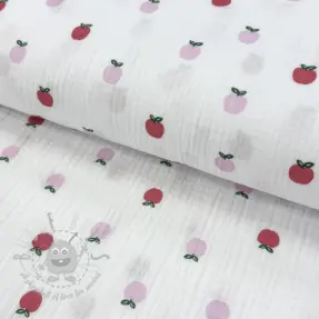 Mușelină Fruits apple white