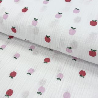 Mușelină Fruits apple white