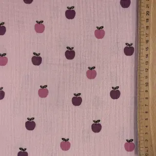 Mușelină Fruits apple soft rose