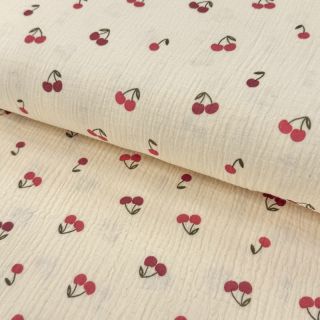 Mușelină Fruits cherry natural