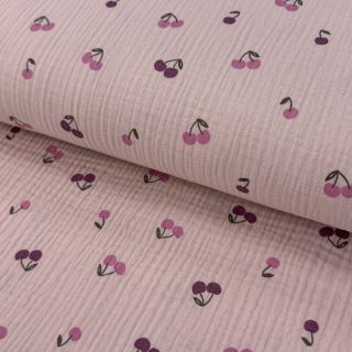 Mușelină Fruits cherry soft rose