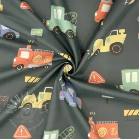 Raincoat fabric Vehicles army green