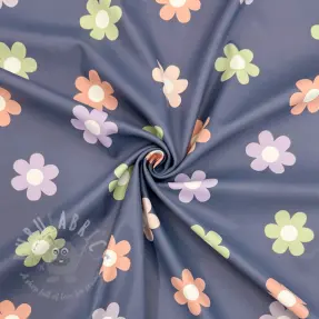 Raincoat fabric Flowers jeans