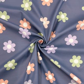 Raincoat fabric Flowers jeans