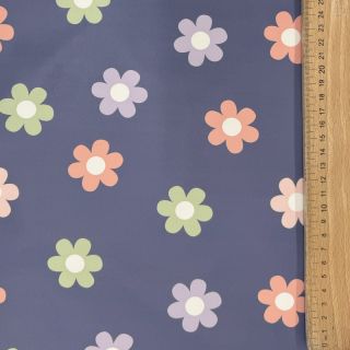 Raincoat fabric Flowers jeans