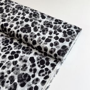 Viscoză SATIN Animal skin black digital print