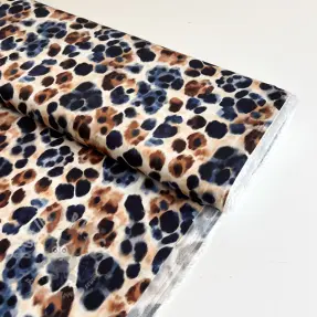 Viscoză SATIN Animal skin ecru digital print