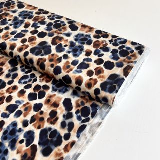 Viscoză SATIN Animal skin ecru digital print