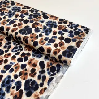 Viscoză SATIN Animal skin ecru digital print