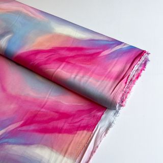 Viscoză SATIN Illusion pink digital print