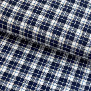 Țesătură din bumbac YARN DYED CHECK BRUSHED Silva design B