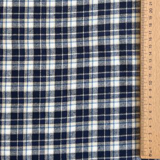 Țesătură din bumbac YARN DYED CHECK BRUSHED Silva design B