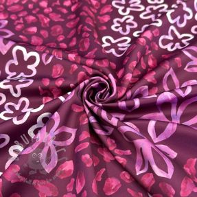 Satin ROYAL MICRO Abstarct bordeaux