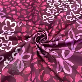 Satin ROYAL MICRO Abstarct bordeaux