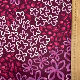 Satin ROYAL MICRO Abstarct bordeaux