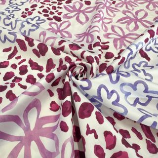 Satin ROYAL MICRO Abstarct white