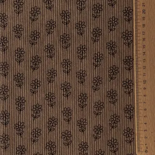 Catifea raiată STRETCH Little flower taupe