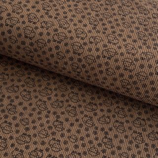 Catifea raiată STRETCH Little sheep taupe