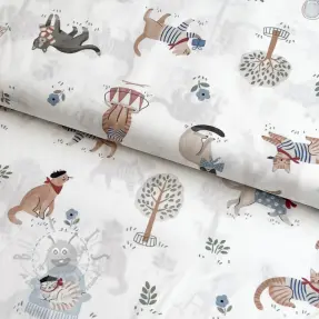 Țesătură din bumbac Vive la France design A digital print