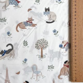 Țesătură din bumbac Vive la France design A digital print