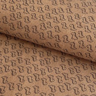 Catifea raiată STRETCH Little dino sand