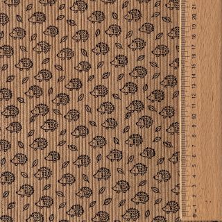 Catifea raiată STRETCH Little hedgehog sand