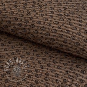 Catifea raiată STRETCH Little hedgehog taupe