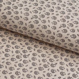 Catifea raiată STRETCH Little hedgehog light sand