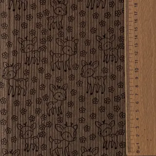 Catifea raiată STRETCH Little deer taupe