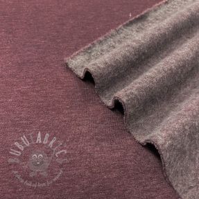 Jerse trening pieptănat JOGGING aubergine melange