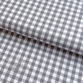 Țesătură din bumbac Check grey