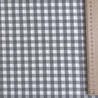 Țesătură din bumbac Check grey