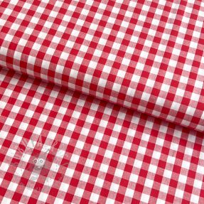 Țesătură din bumbac Check red