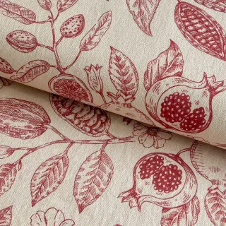 Țesătură decorativă RUSTIC VINTAGE PRINT Granata groseille