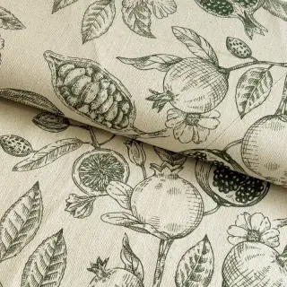 Țesătură decorativă RUSTIC VINTAGE PRINT Granata kaki