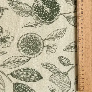 Țesătură decorativă RUSTIC VINTAGE PRINT Granata kaki