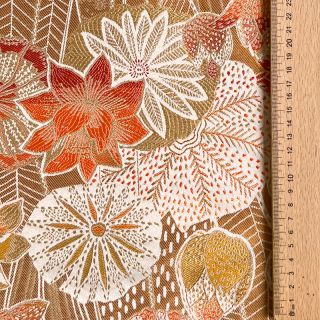 Țesătură decorativă jacquard Opium allover peanut