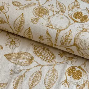 Țesătură decorativă RUSTIC VINTAGE PRINT Granata peanut