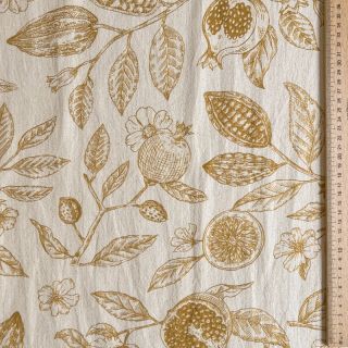 Țesătură decorativă RUSTIC VINTAGE PRINT Granata peanut